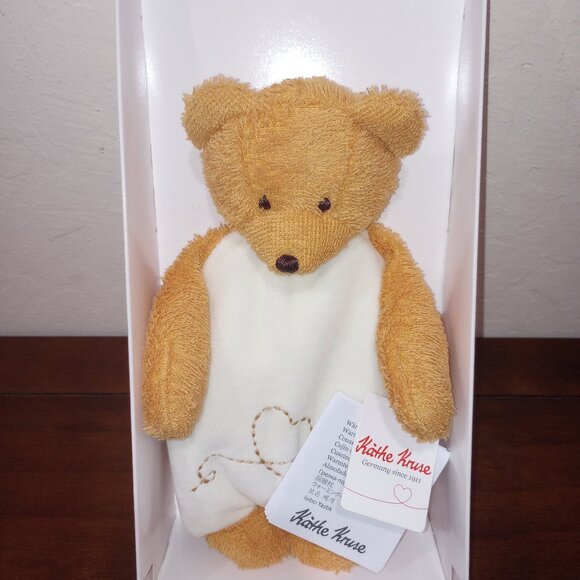 NEW! Kathe Kruse Caramel Bear Plush Heating Pad Warming Pillow  - Discontinued - Picture 1 of 4